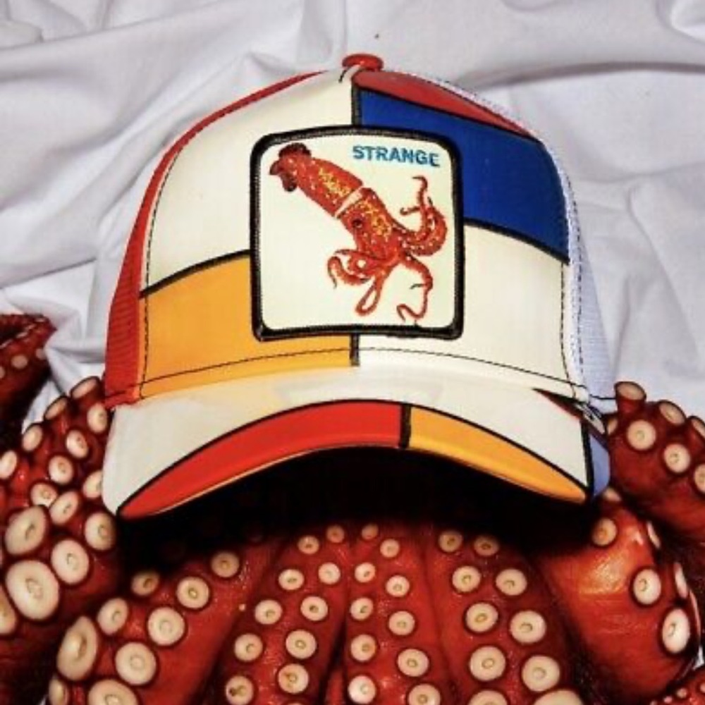NIB Limited Edition Goorin Brothers “Strange” Squid Trucker Hat